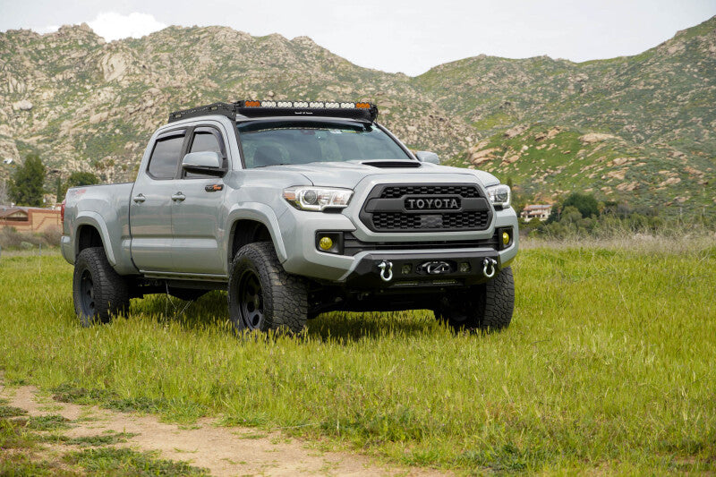 DV8 Offroad Centric Series Center Mount Winch Front Bumper for 2016-2023 Toyota Tacoma, Part Number dveFBTT1-06