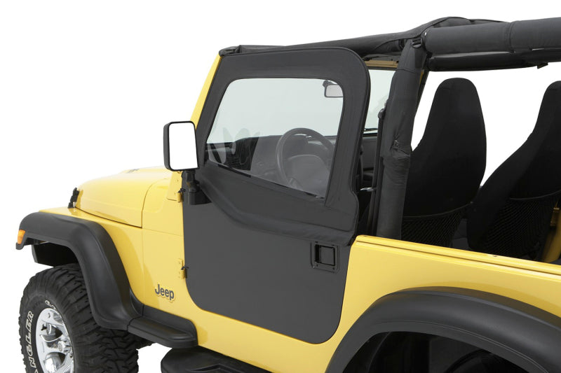 Bestop Element Upper Doors for Jeep CJ7 (1980-1986) and Wrangler YJ (1987-1995) - Black Denim