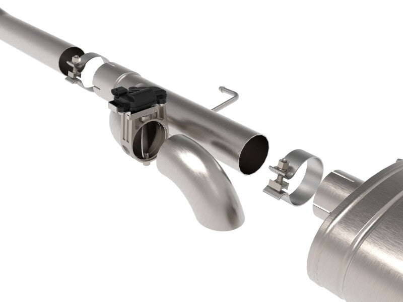 aFe Gemini XV Cat-Back Exhaust System with Cutout, Part Number 49-33129-B, for 2021–2026 Ford F-150 2.7L, 3.5L, and 5.0L Engines