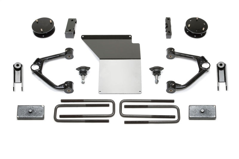 Fabtech fabFTS21194 - 14-18 GM K1500 Denali w/OE Aluminum UCA 4-Inch Budget UCA System with Magneride