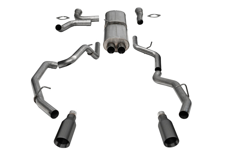 CORSA Performance RAM 1500 RHO Crew Cab 3.0L T Cat-Back Dual Exhaust System (Part #cor21389GNM)