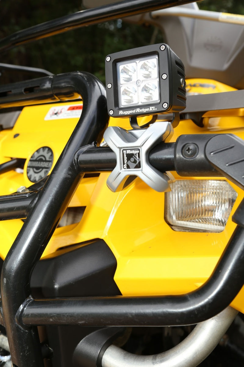 Rugged Ridge 1.25-2.0in Silver X-Clamp