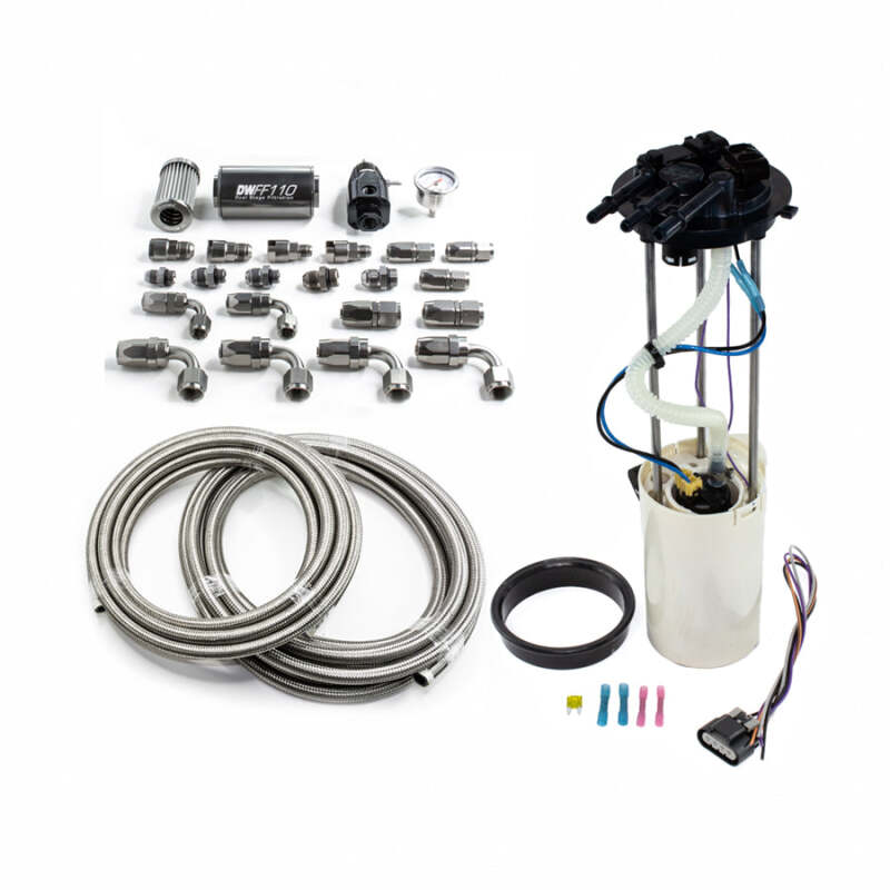 DeatschWerks DWK9-401-603-7010 DW400 Pump Module and Return Kit for 1999-2004 GM Trucks