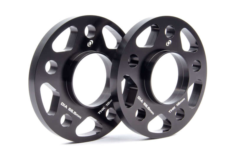 Dinan Wheel Spacers - 5x112 Bolt Pattern, 66.5mm Center Bore, 15mm Thickness, Set of 2