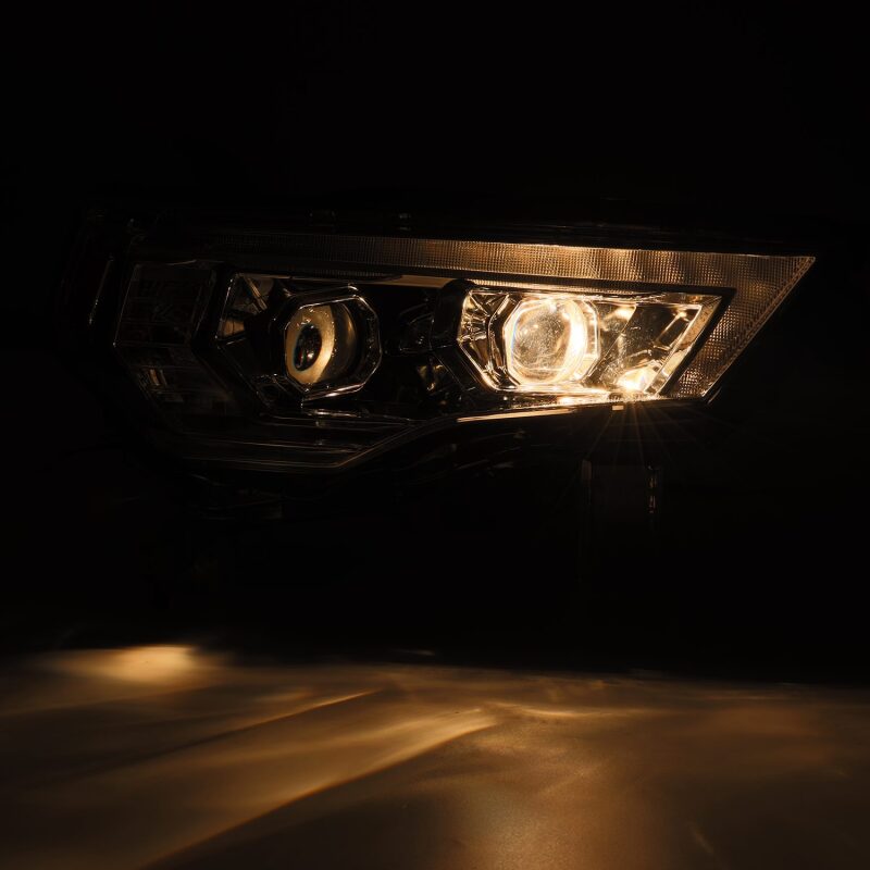 AlphaRex PRO-Series LED Projector Headlights for 2014-2016 Toyota 4Runner, Alpha-Black with Sequential Signal and DRL - ARX880850