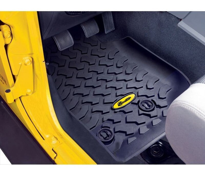 Bestop Jeep 2014-2018 Wrangler JK Front Floor Mats - Black