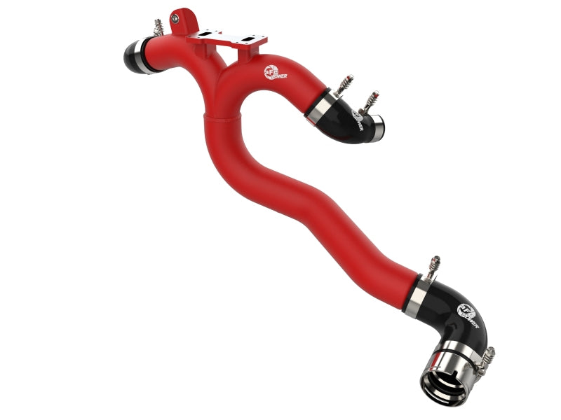 aFe BladeRunner 3-Inch Aluminum Hot Charge Pipe Red, Part Number 46-20508-R