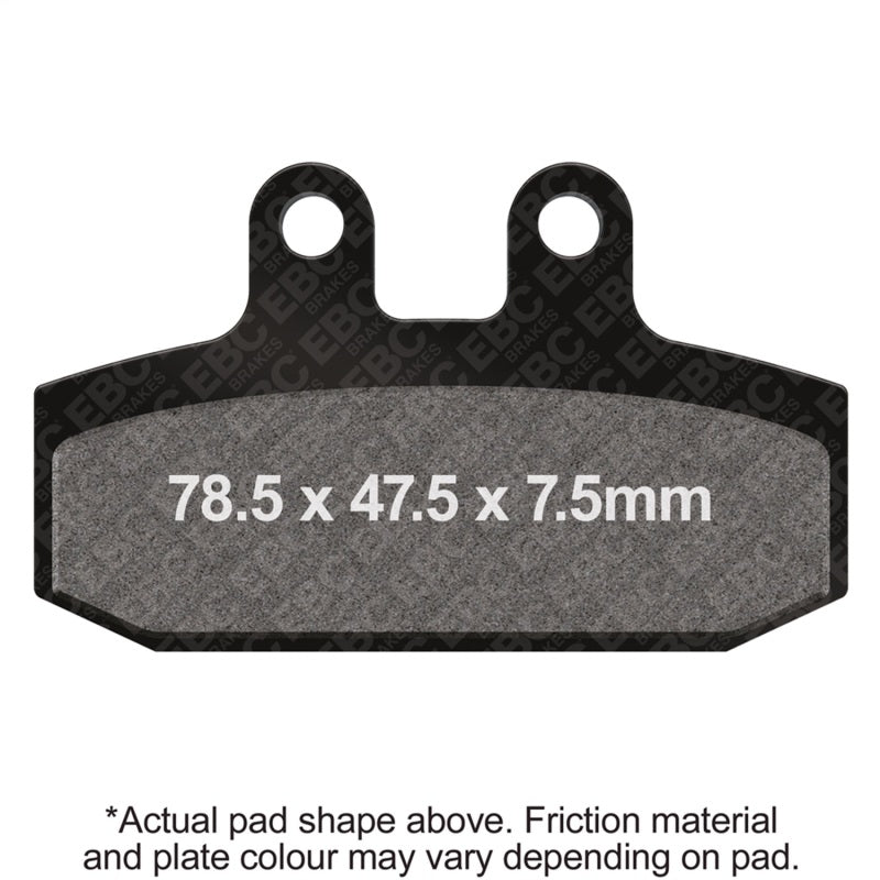EBC Powersports FA256HH Double-H Sintered Rear Brake Pads for 2008-2012 Aprilia Mana 850