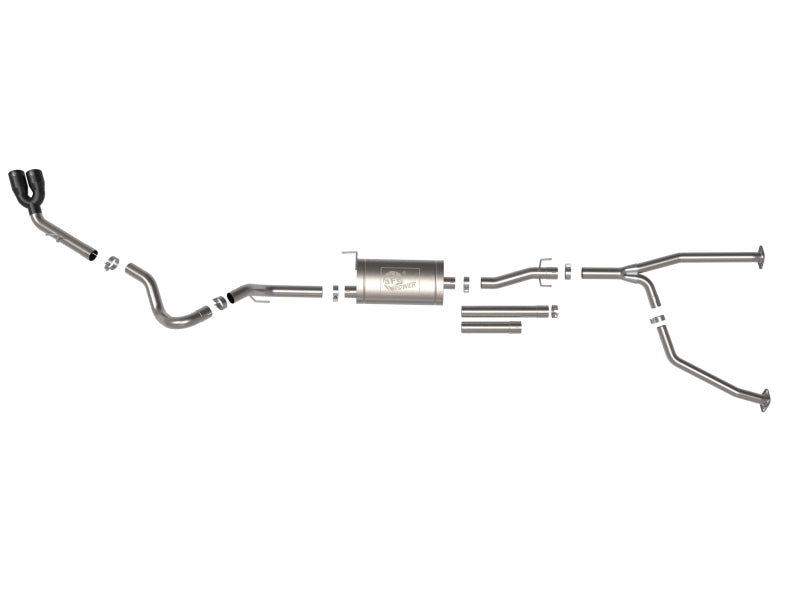 aFe Vulcan Series Cat-Back Exhaust System with Black Tips, Part Number 49-36061-B, for 2022–2023 Toyota Tundra