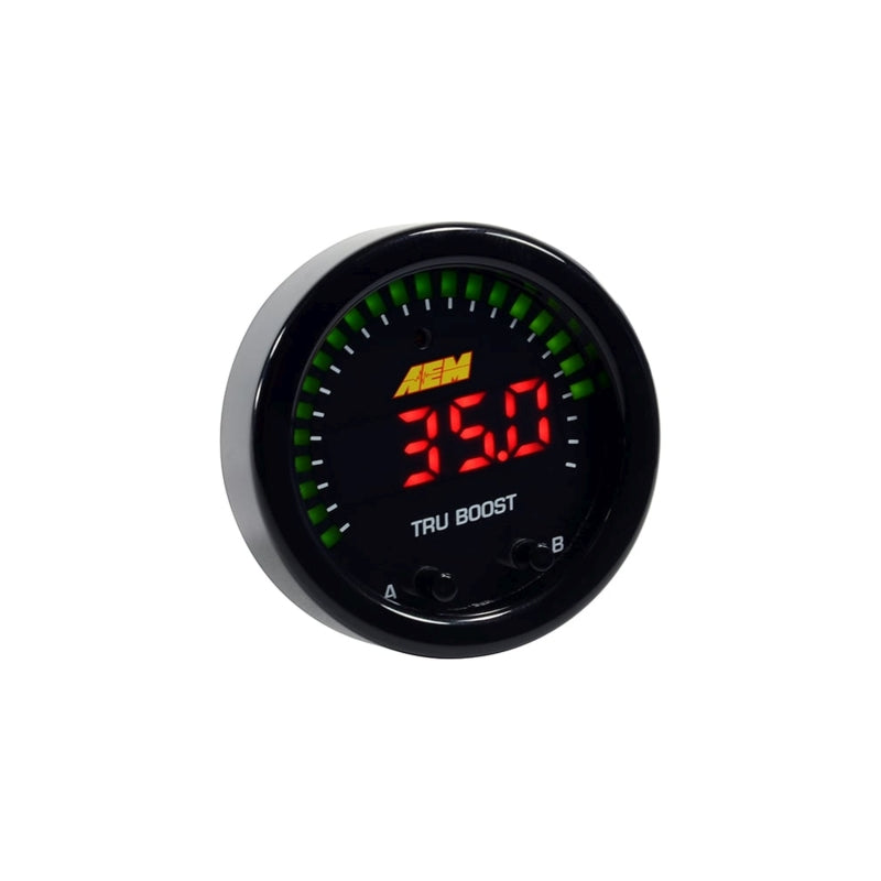 AEM X-Series Tru-Boost Controller Gauge with Boost Control Solenoid and 80 PSIg MAP Sensor AEM-30-0352