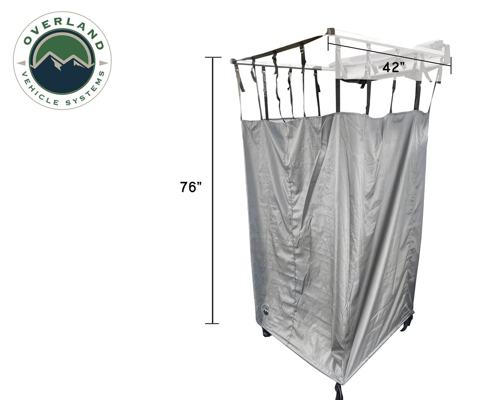 Overland Vehicle Systems - 18199909 - Shower Kit - Nomadic Quick Deploying Shower