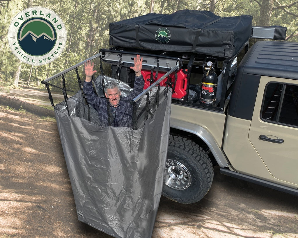Overland Vehicle Systems - 18199909 - Shower Kit - Nomadic Quick Deploying Shower