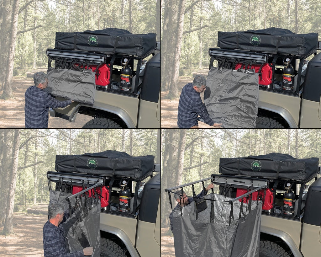 Overland Vehicle Systems - 18199909 - Shower Kit - Nomadic Quick Deploying Shower
