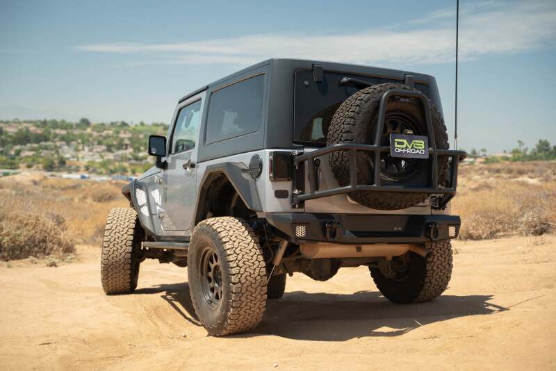 DV8 Offroad DVE TCJK-14 Body-Mounted Tire Carrier for 2007-2018 Jeep Wrangler JK