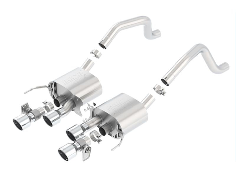 Borla ATAK Axle-Back Exhaust System for 2015-2019 Chevrolet Corvette C7 Z06 and 2017-2019 Grand Sport 6.2L V8, Part Number 11903