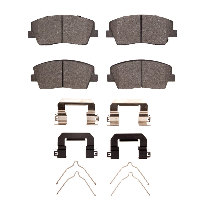 R1 Concepts Optimum OEp Front Brake Pads and Hardware Kit for Genesis G70 and Kia Stinger