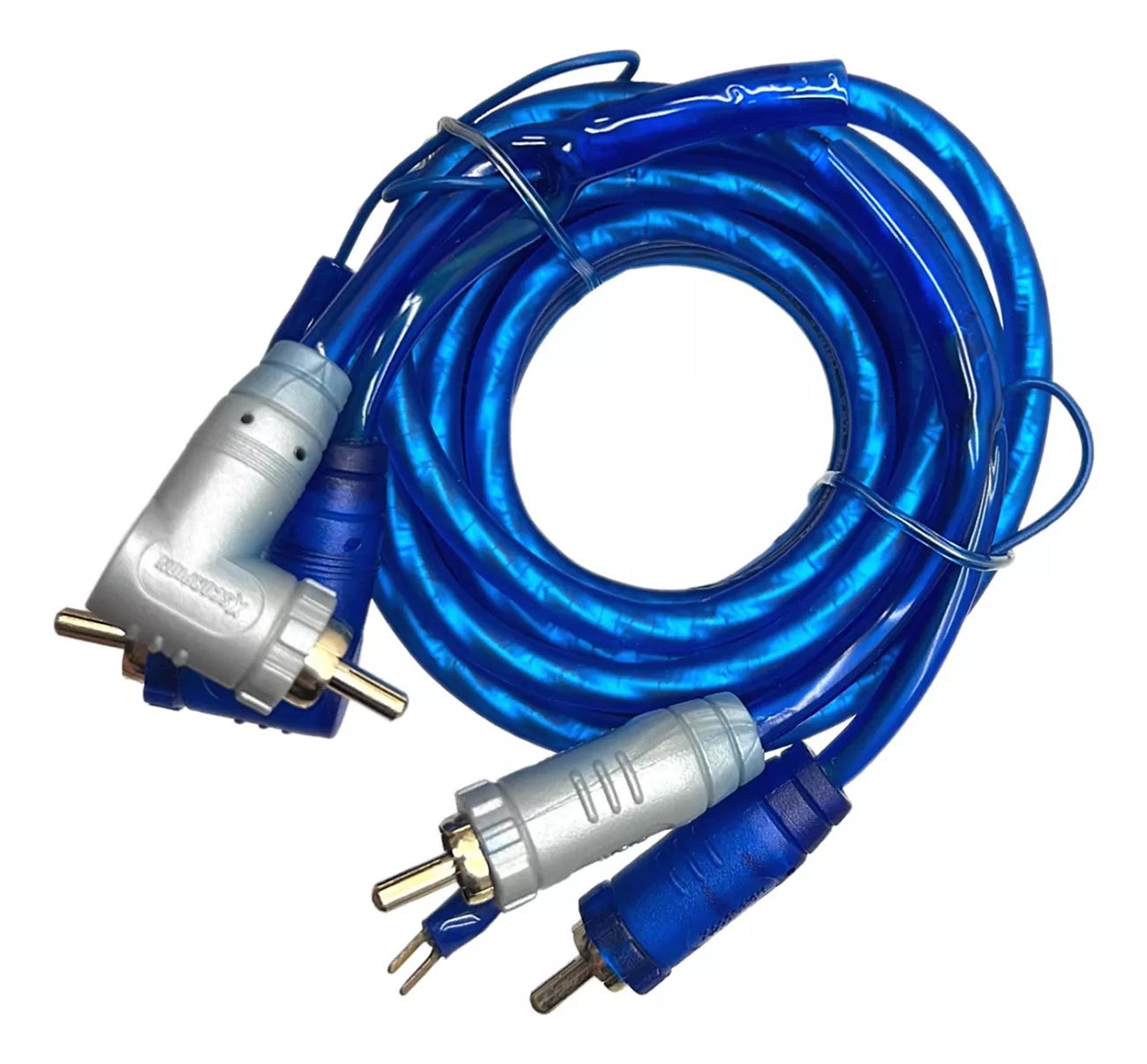 Xscorpion 18-Foot Right Angle Triple Shielded RCA Cable with Remote Wire