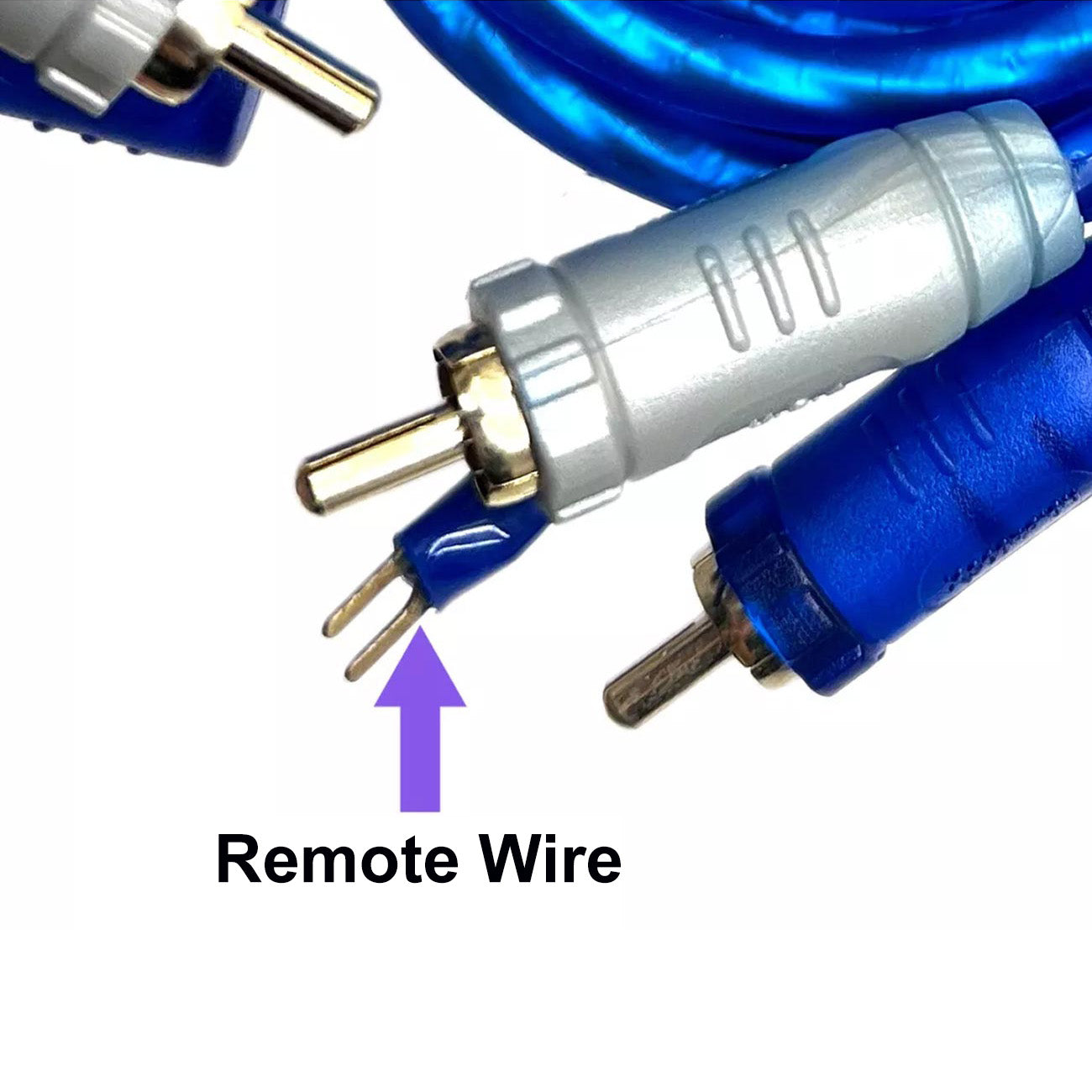 Xscorpion 18-Foot Right Angle Triple Shielded RCA Cable with Remote Wire