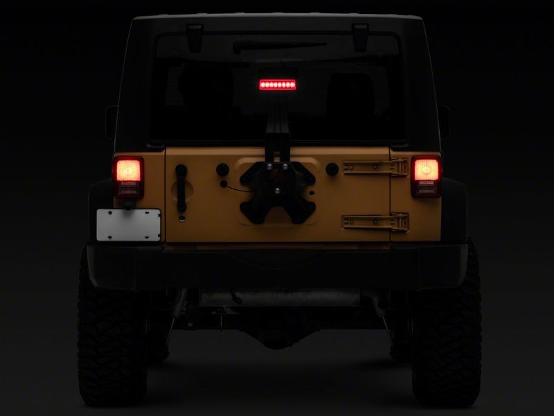 Raxiom Axial Series Hyper Flash LED Third Brake Light for 2007-2018 Jeep Wrangler JK, Part Number raxJ137870