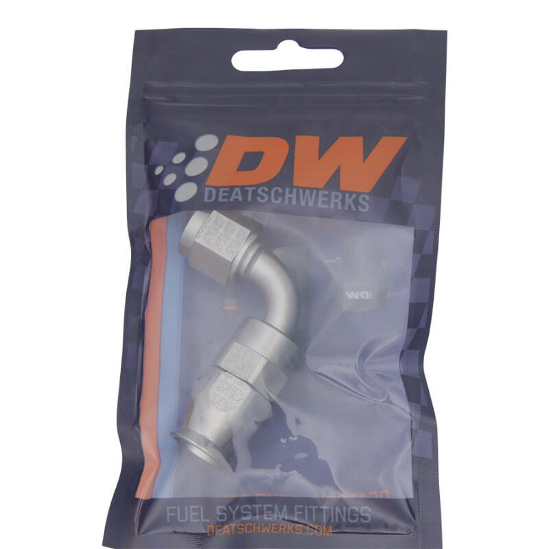 DeatschWerks DWK6-02-0852 6AN Female Swivel 90-Degree PTFE Hose End