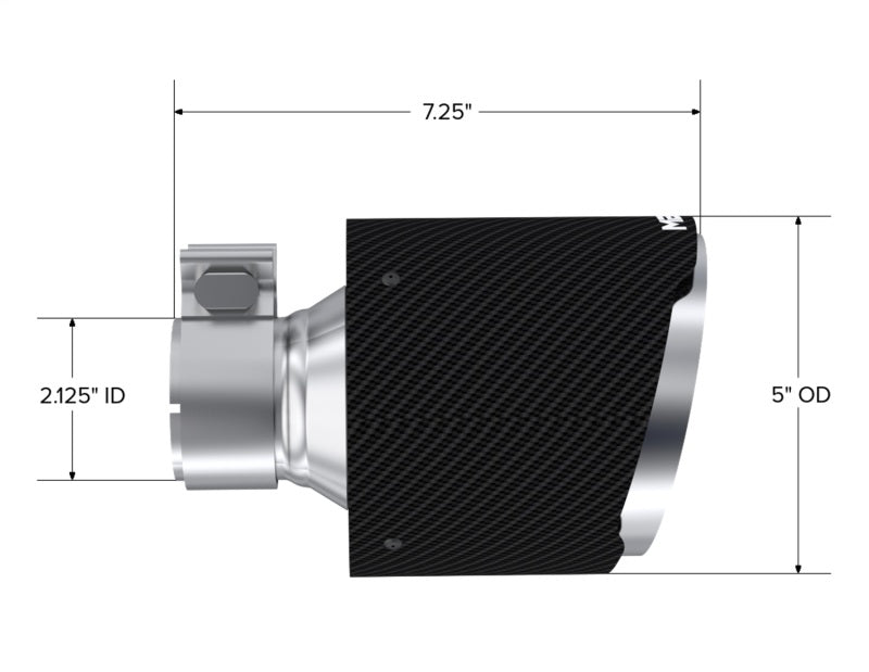 MBRP T5202CF Carbon Fiber Exhaust Tips for Subaru BRZ and Toyota 86/GR86