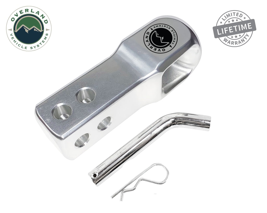 Overland Vehicle Systems - 19109902 - Soft Shackle - Aluminum Receiver Mount for Soft Shackle