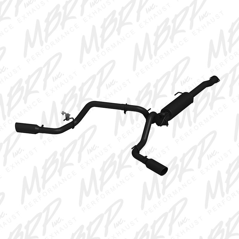 MBRP S5340BLK Armor BLK 3-Inch Cat-Back Exhaust System for 2016-2017 Toyota Tacoma 3.5L