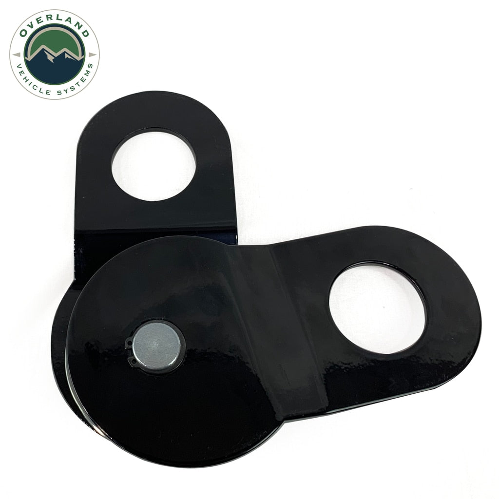 Overland Vehicle Systems - 19139905 - Snatch Block - Snatch Block Black 30,000 Lb Breaking Strength Standard Universal