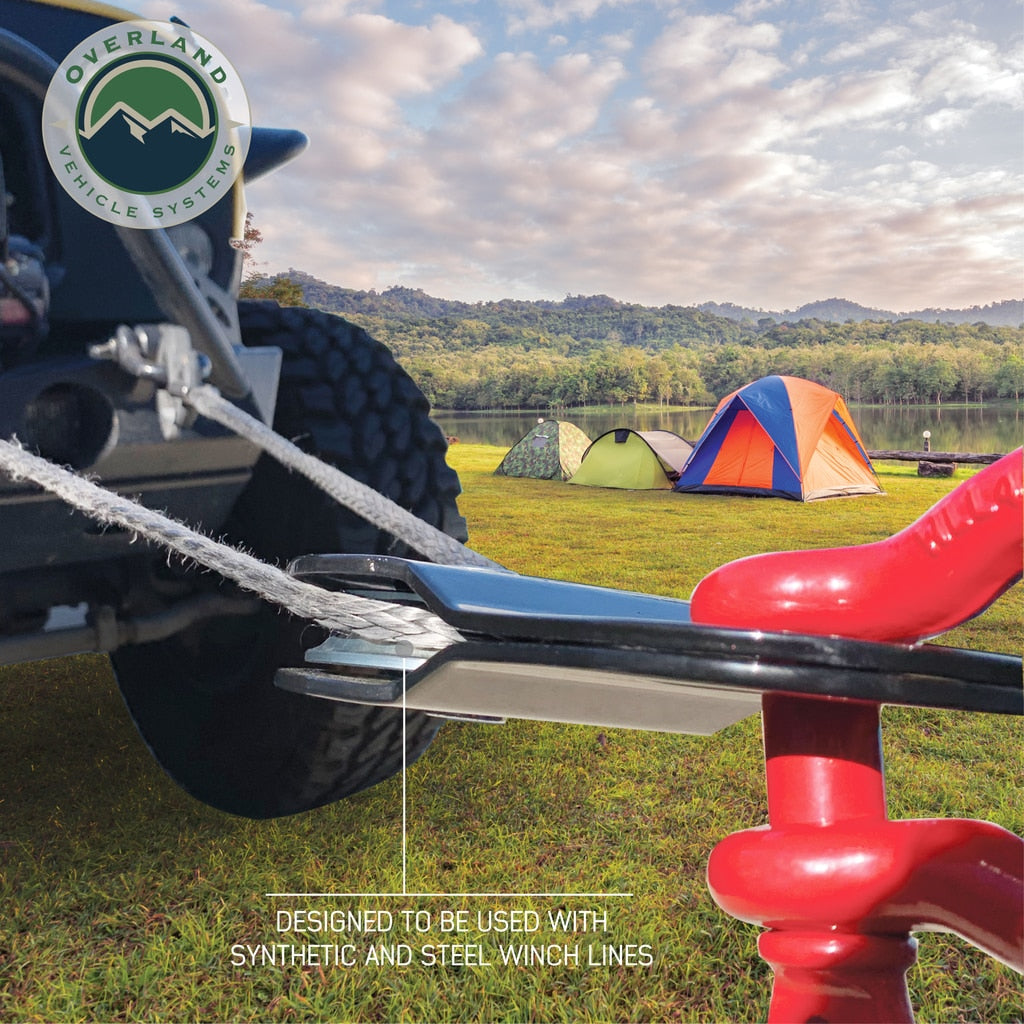 Overland Vehicle Systems - 19139905 - Snatch Block - Snatch Block Black 30,000 Lb Breaking Strength Standard Universal