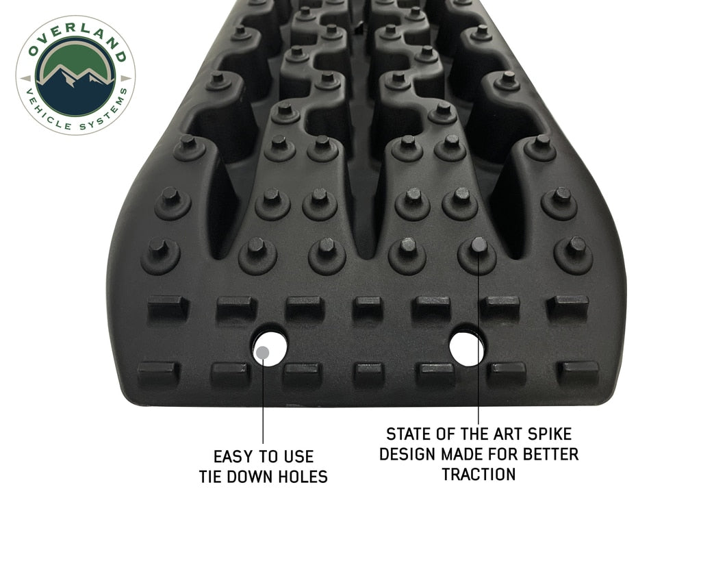 Overland Vehicle Systems - 19169910 - Element Ramps - Recovery Ramp With Pull Strap and Storage Bag Black/Black