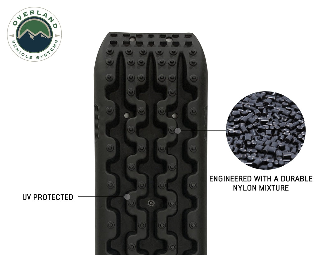 Overland Vehicle Systems - 19169910 - Element Ramps - Recovery Ramp With Pull Strap and Storage Bag Black/Black