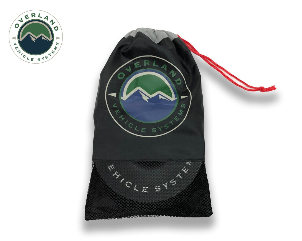 Overland Vehicle Systems - 19240004 - Winch Shackle - Recovery Ring 6.25 Inch 45,000 LBS Black With Storage Bag Universal
