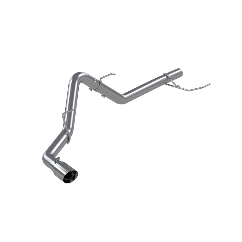 2021+ Ford F-150, Powerboost Hybrid. T304 Stainless Steel, 3in Resonator Back, Single Side Exit.