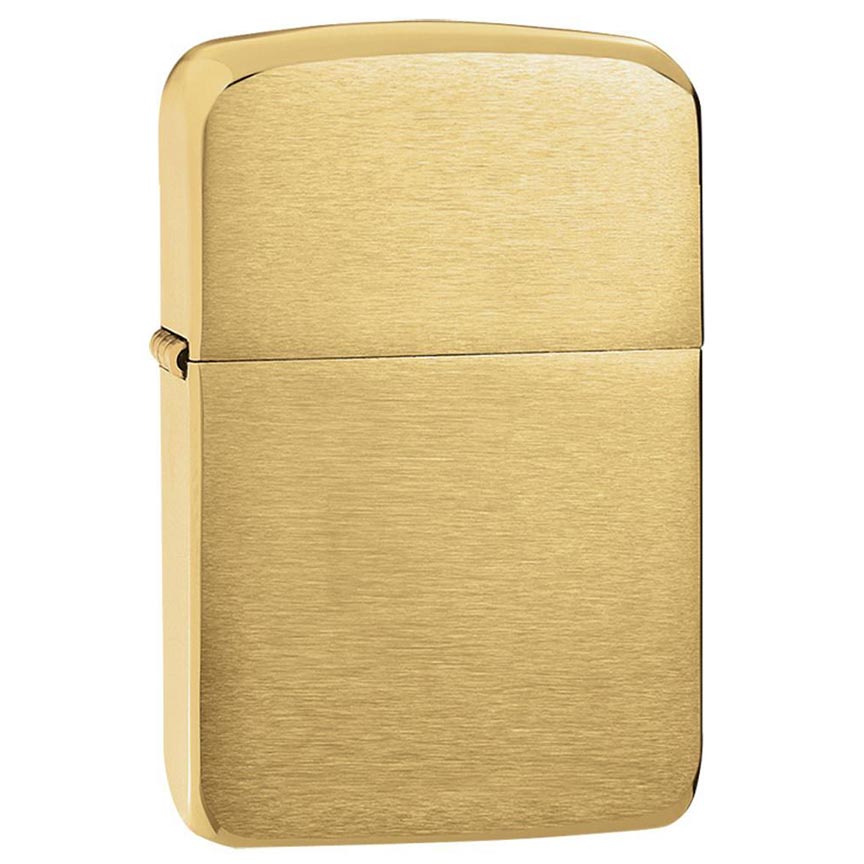 Zippo 1941 Replica Windproof Lighter, Brushed Brass
