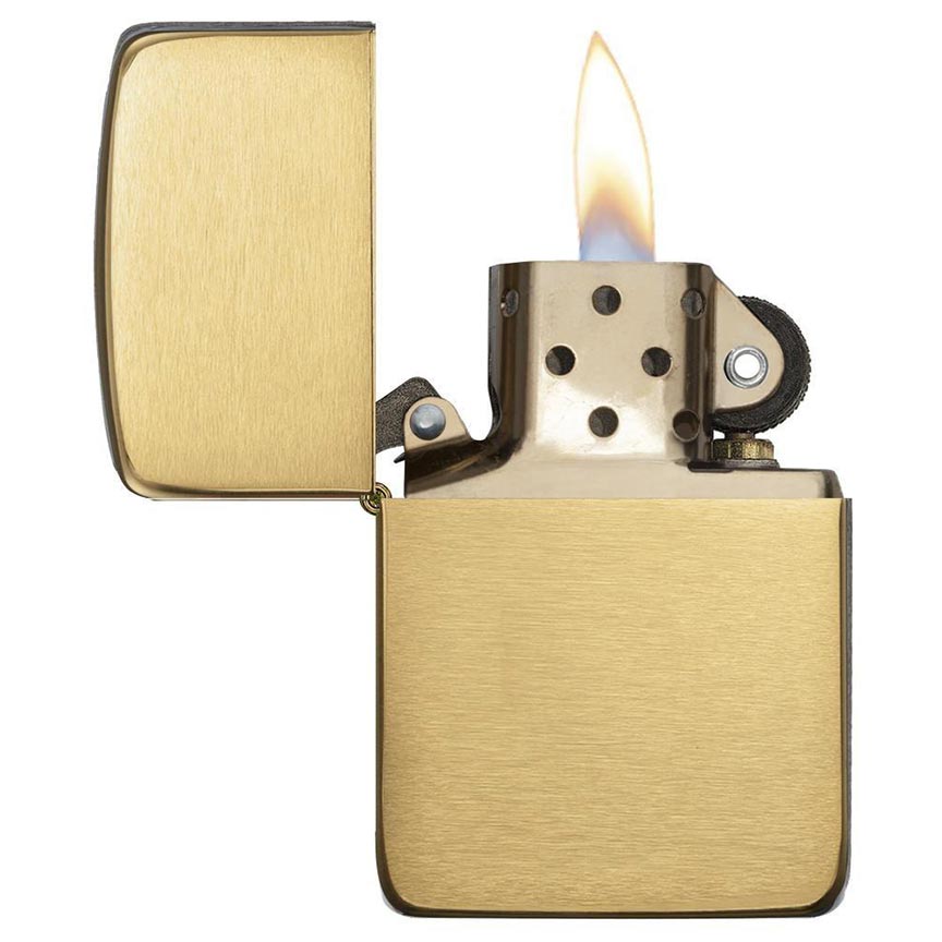 Zippo 1941 Replica Windproof Lighter, Brushed Brass