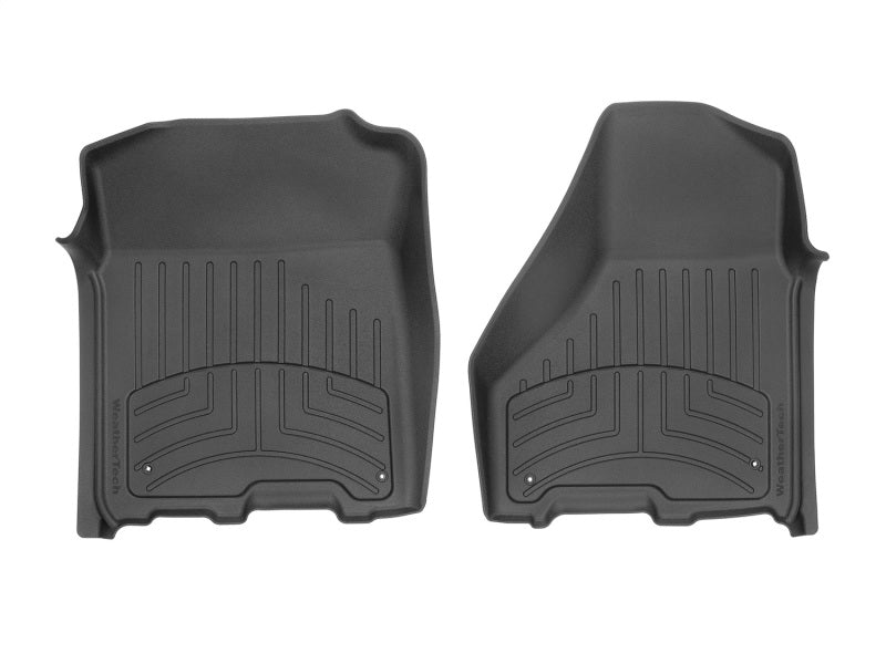 WeatherTech 12-18 Dodge Ram 1500 Crew Cab / Extended Cab Front 3D Floor Mats - Black