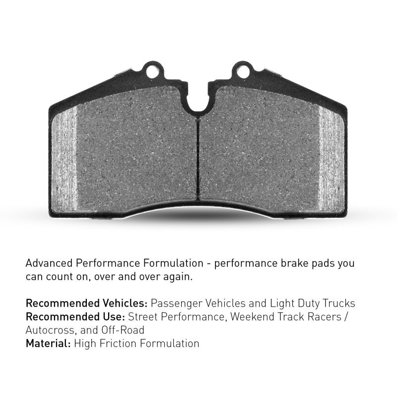 R1 Concepts RNC2115-0629-00 Front Performance Sport Brake Pads for Toyota Supra 1993-1998