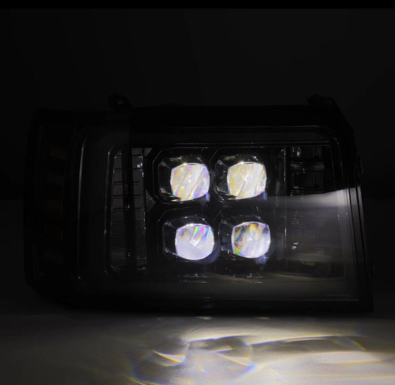 AlphaRex NOVA-Series LED Projector Headlights for 1992–1996 Ford F-Series and Bronco, Alpha Black