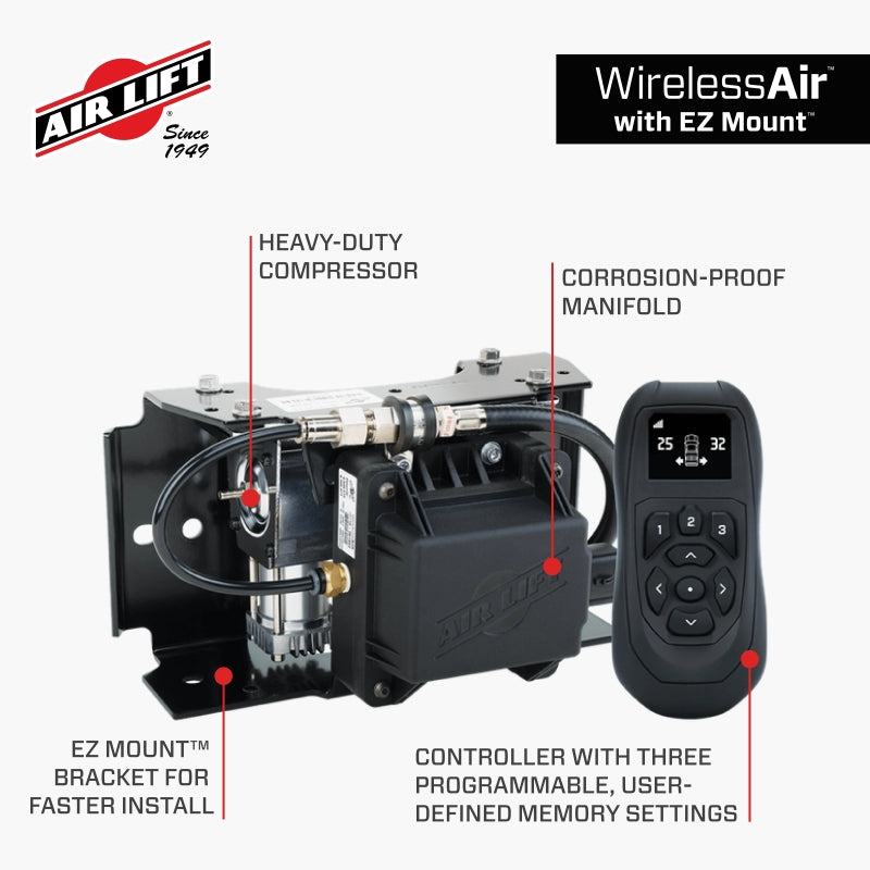 Air Lift WirelessAir V2 Dual-Path Air Spring Control System with EZ Mount, Part Number ALF74000EZ