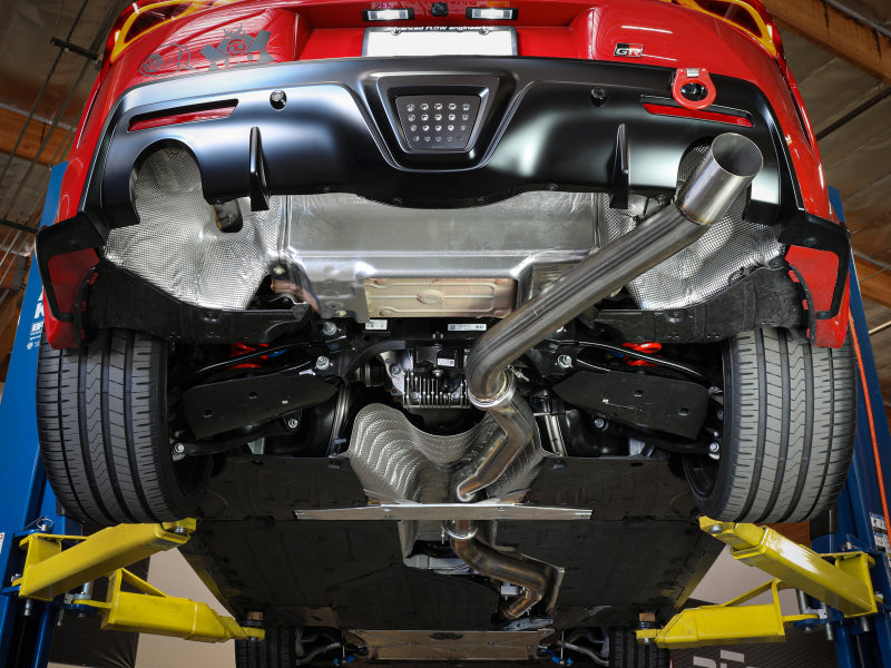 aFe POWER Takeda 3.5-Inch Cat-Back Exhaust System with 4-Inch Brushed Tip for 2020-2023 Toyota GR Supra 3.0L Turbo, 49-36045-H