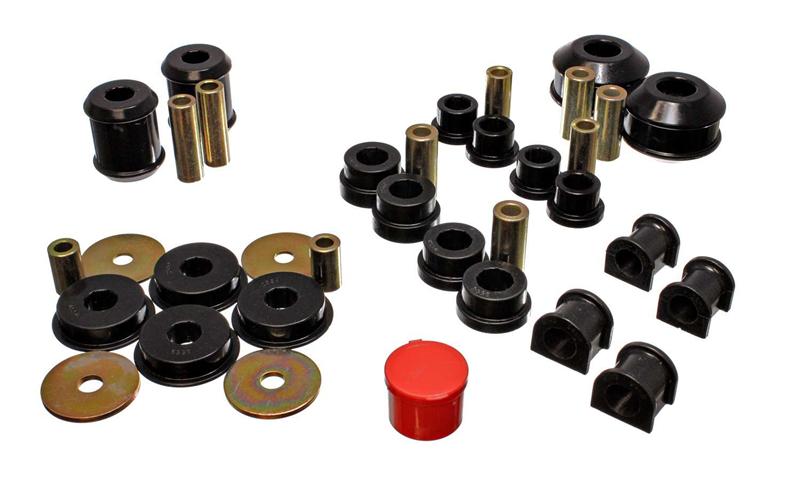 Energy Suspension eng5.18115G 03-05 Mitsubishi Lancer EVO 8 Black Hyper-Flex Master Bushing Set