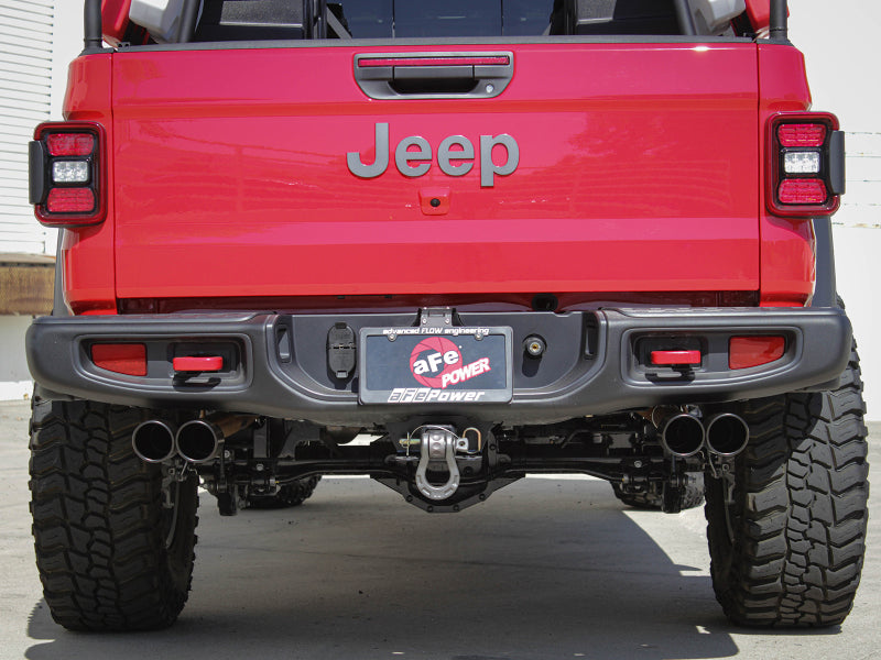 aFe POWER Vulcan Series Cat-Back Exhaust System, Part Number 49-38084-B, for 2020–2026 Jeep Gladiator 3.6L V6
