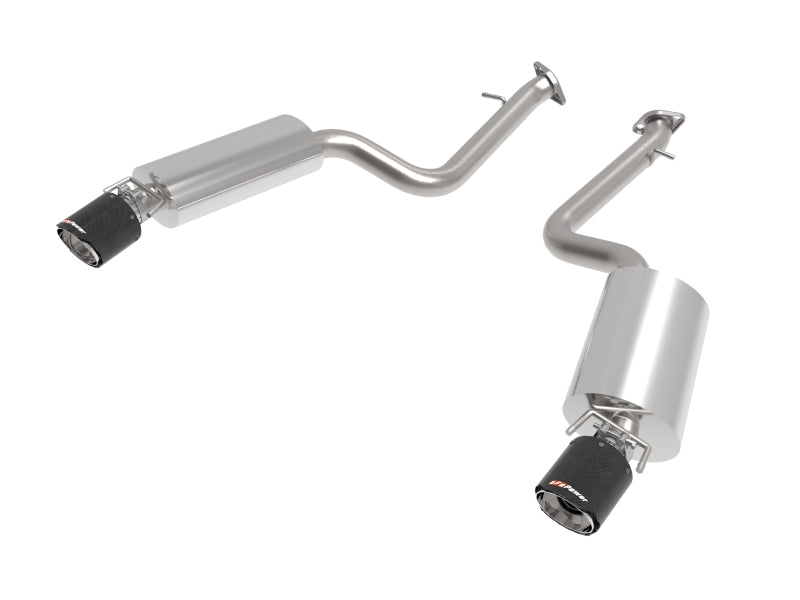 aFe Takeda Axle-Back Exhaust System with Carbon Fiber Tips for Lexus IS350 2014-2023, Part 49-36060-C