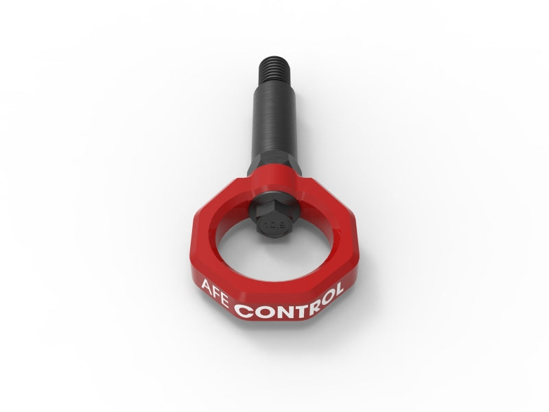 aFe Control 450-502001-R Red Front Tow Hook for BMW F-Chassis 2, 3, and 4 Series