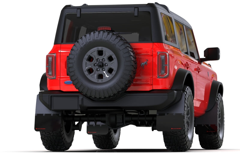 Rally Armor ralMF85-RR-PL-MBK Mud Flaps for 2021–2023 Ford Bronco