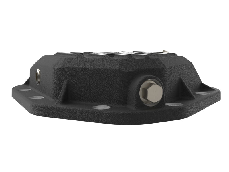 aFe Street Series Front Differential Cover Black with Machined Fins, AFE46-71430B, for 2019–2026 GM Trucks and SUVs