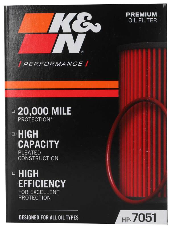 K&N Engineering HP-7051 Cartridge Oil Filter for Select Mercedes-Benz Vehicles