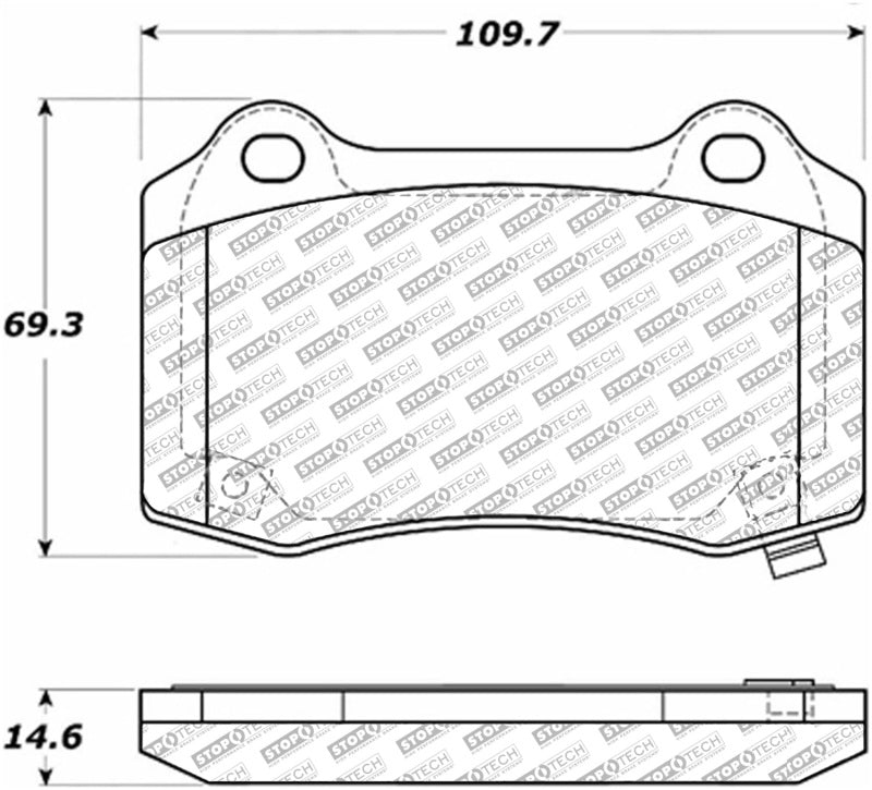 StopTech Street Select Brake Pads - Front
