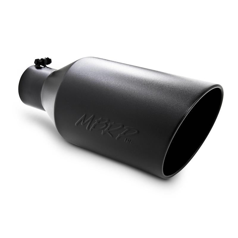 MBRP T5128BLK Armor BLK Universal Exhaust Tip, 4-Inch Inlet, 8-Inch Outlet
