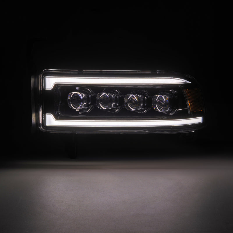 AlphaRex Nova-Series Projector Headlights for 1994–2001 Dodge Ram 1500, Black Housing, ARX880352